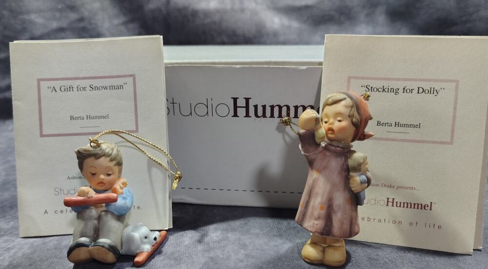 Vintage Studio Hummel Set Goebel Berta Hummel Christmas Ornaments